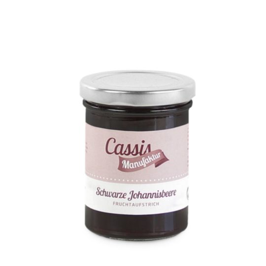 Schwarze Johannisbeere Fruchtaufstrich Cassis Manufaktur