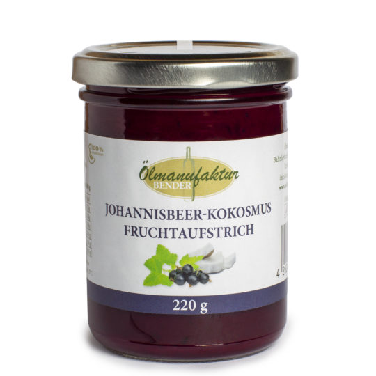 Johannisbeer-Kokosmus Fruchtaufstrich
